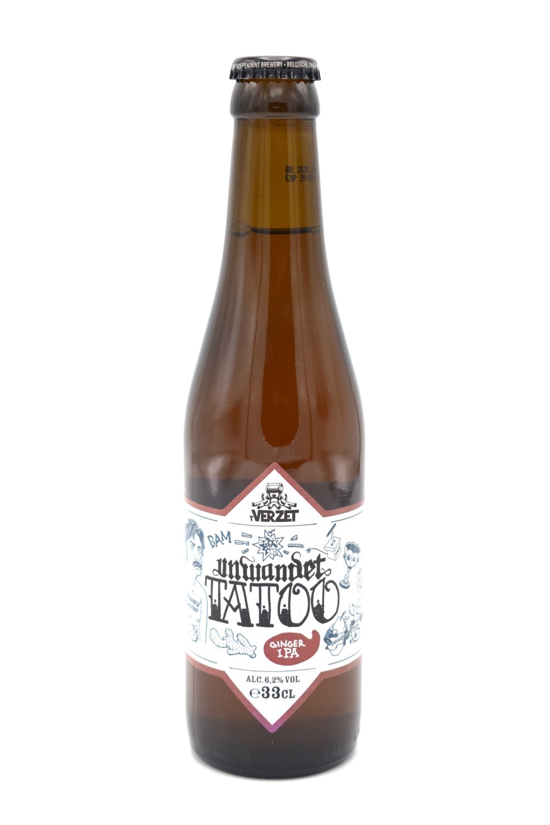 Unwanted Tatoo Ginger IPA 33cl